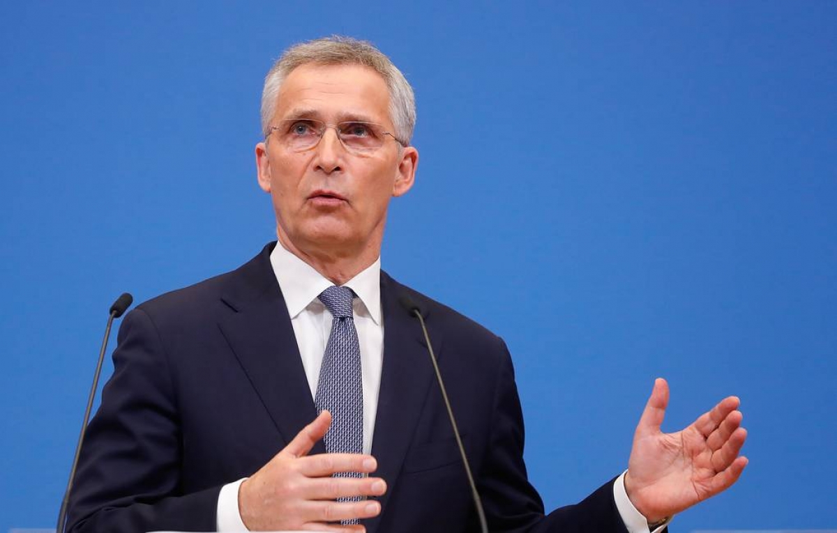 Tổng thư ký NATO Stoltenberg. Ảnh: Reuters