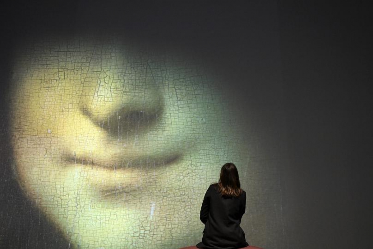 Nụ cười bí ẩn của nàng Mona Lisa. (Ảnh: AFP)