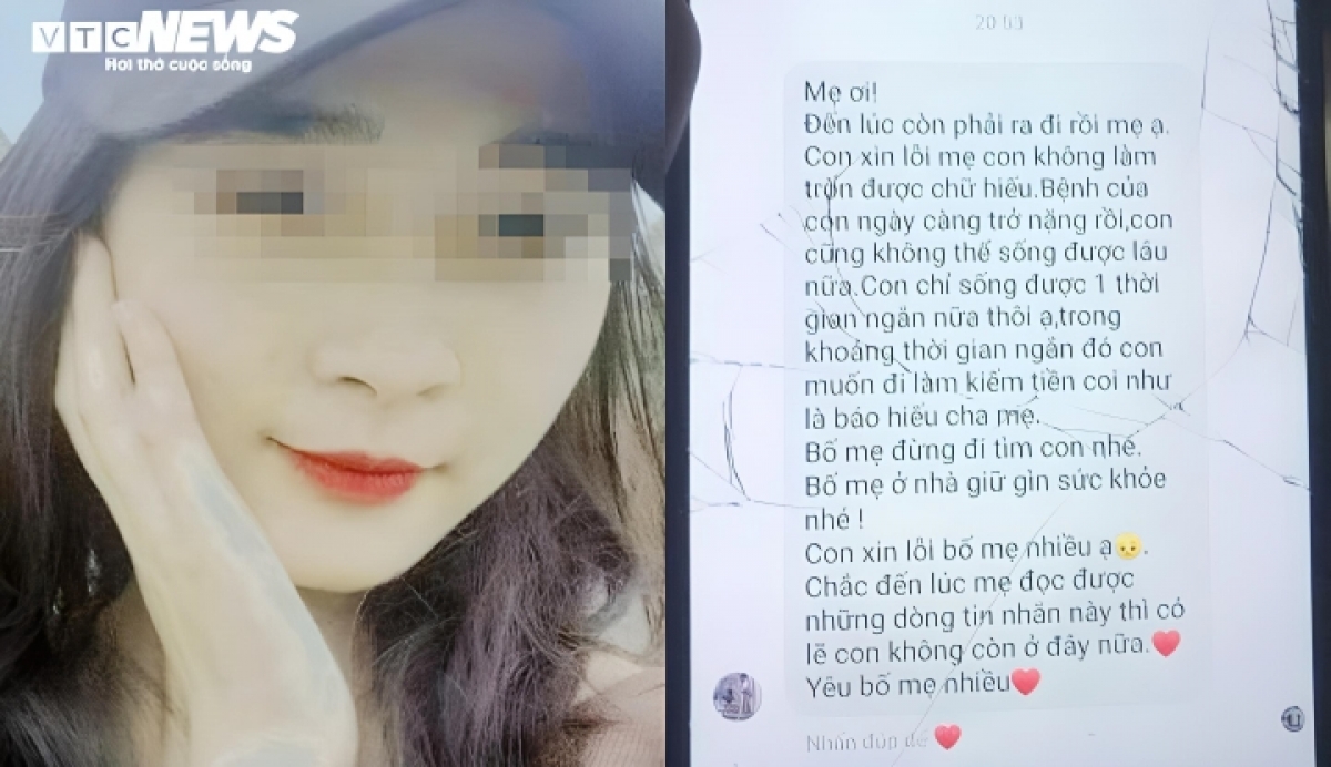 Nữ sinh N.A mất tích kèm dòng tin nhắn