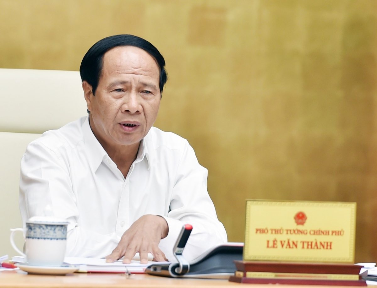 Phó Thủ tướng Lê Văn Thành phát biểu kết luận hội nghị.