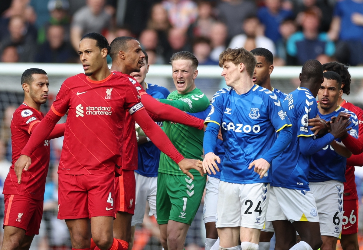Trận derby Merseyside diễn ra vô cùng căng thẳng và Everton đã cầm chân Liverpool trong hơn 1 giờ đồng hồ. (Ảnh: Reuters)