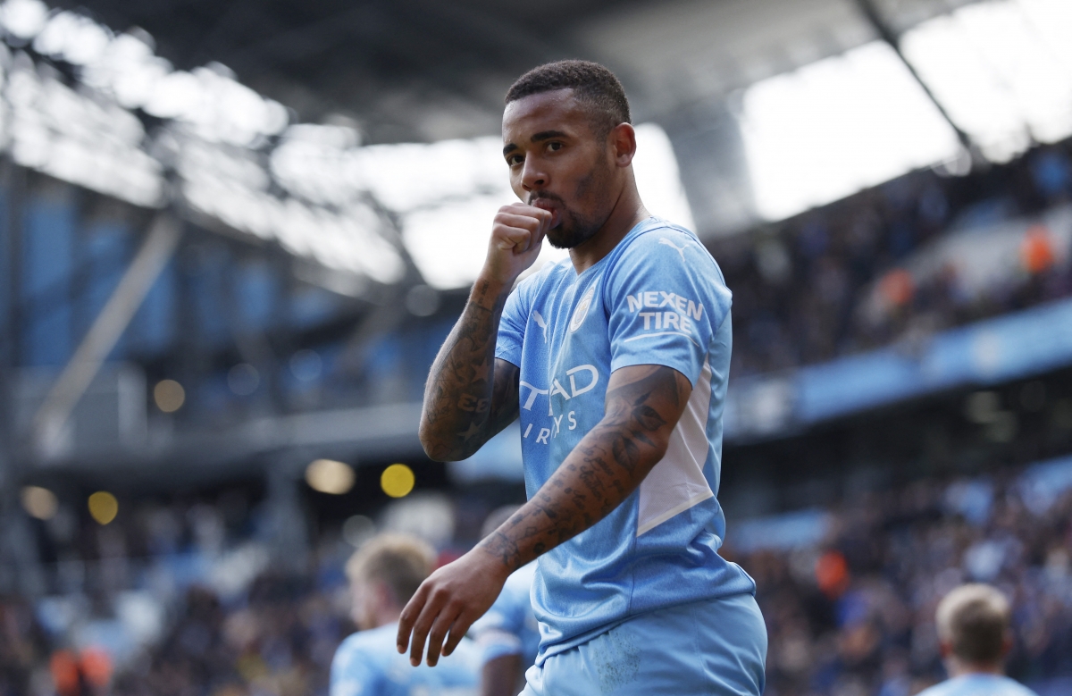 Jesus thi đấu rất hay ở trận đấu với Watford (Ảnh: Reuters).