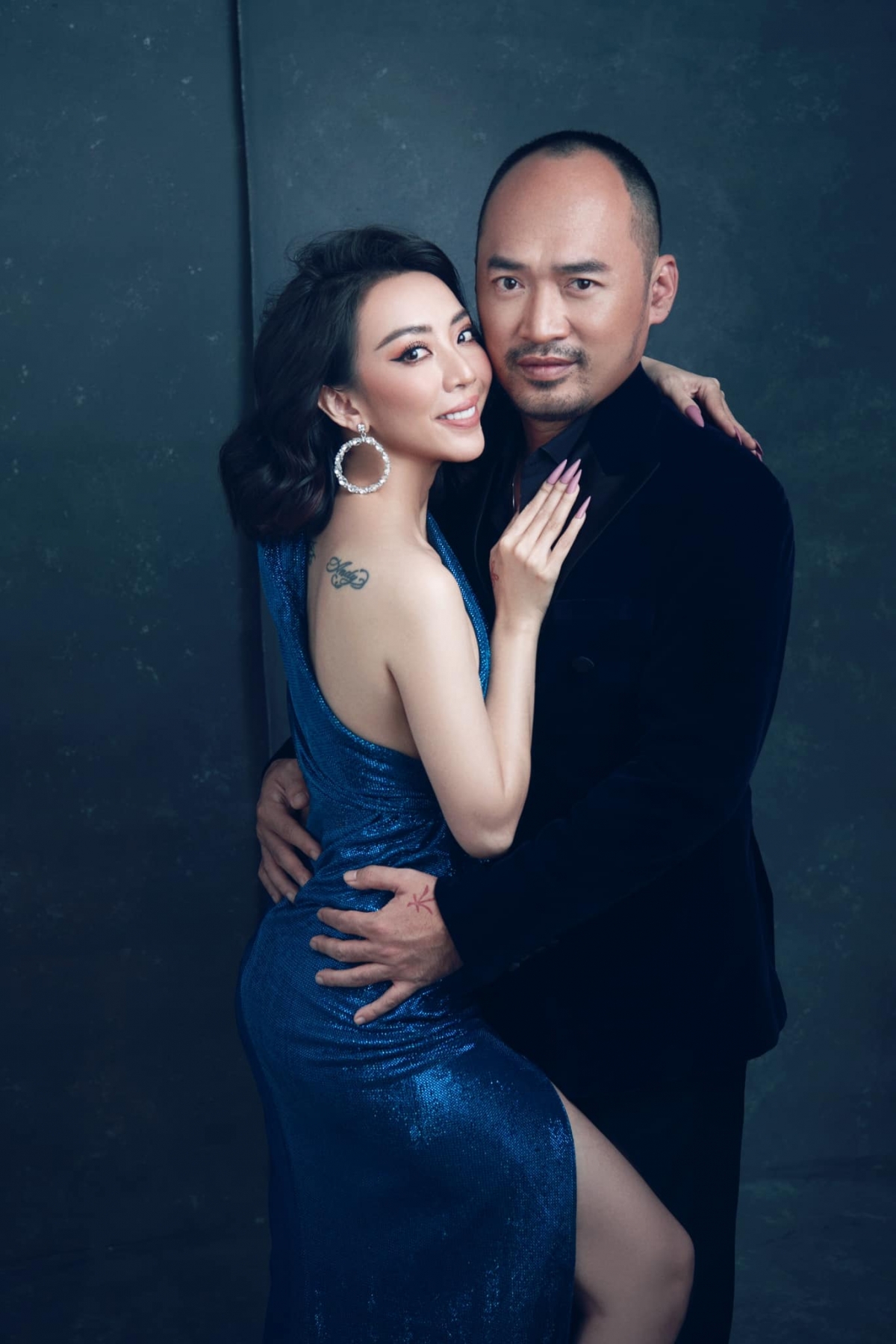 Diễn viên Thu Trang và ông xã Tiến Luật