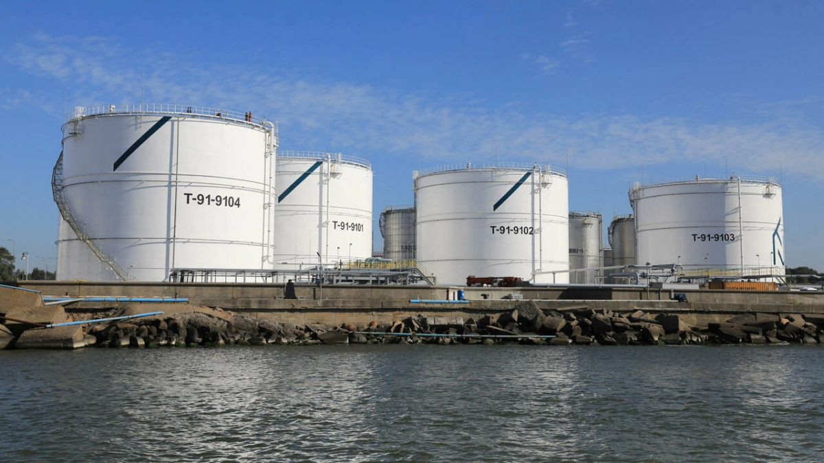 Cảng Klaipeda, Litva, nơi xây dựng trạm khí đốt tự nhiên hóa lỏng. Ảnh: AFP