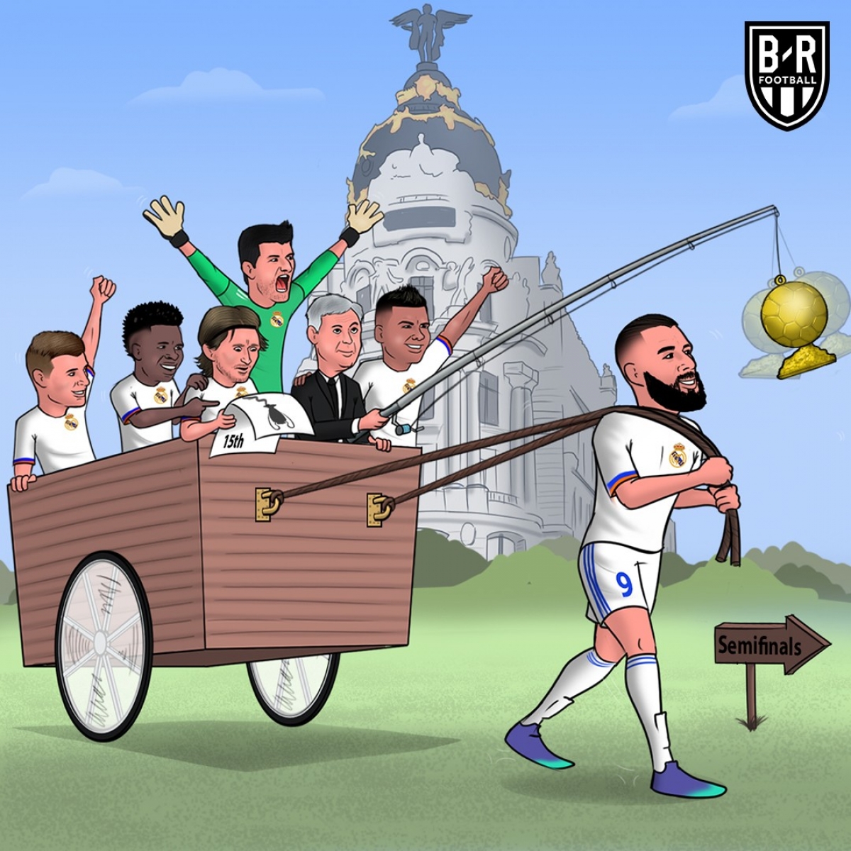 HLV Ancelotti dùng Quả bóng Vàng làm chất xúc tác để Benzema tỏa sáng.