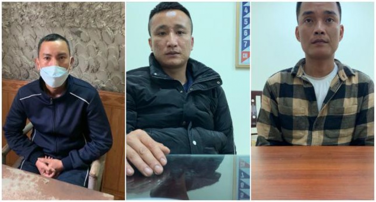 3 đối tượng tại cơ quan công an