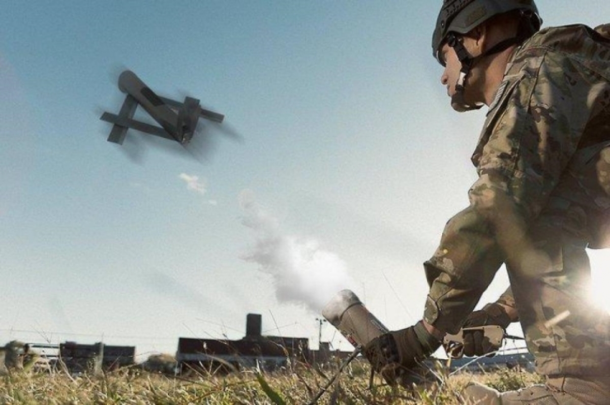 UAV Switchblade là một trong những mẫu UAV tấn công nguy hiểm nhất hiện nay. (Ảnh: Flight Global)