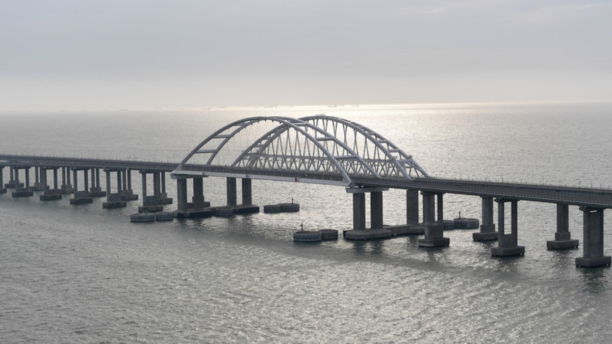 Cầu Crimea. Ảnh: AFP