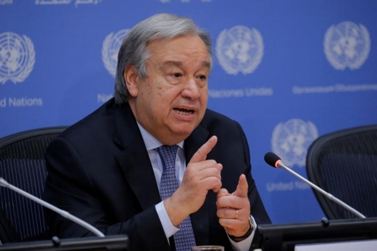 Tổng thư ký Liên Hợp Quốc Antonio Guterres. Ảnh: Reuters