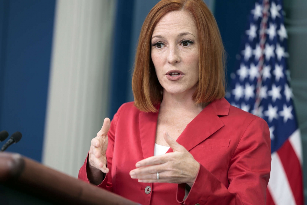 Thư ký Báo chí Nhà Trắng Jen Psaki. Ảnh: Getty