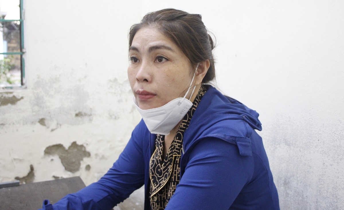 Nguyễn Thị Kim Oanh tại cơ quan điều tra.