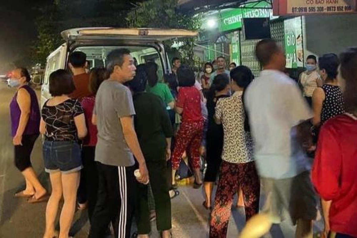 Hiện trường nơi xảy ra án mạng.