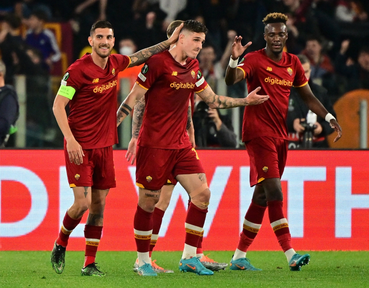 AS Roma thắng đậm Bodo/Glimt 4-0 để giành vé vào bán kết Conference League. (Ảnh: Reuters)