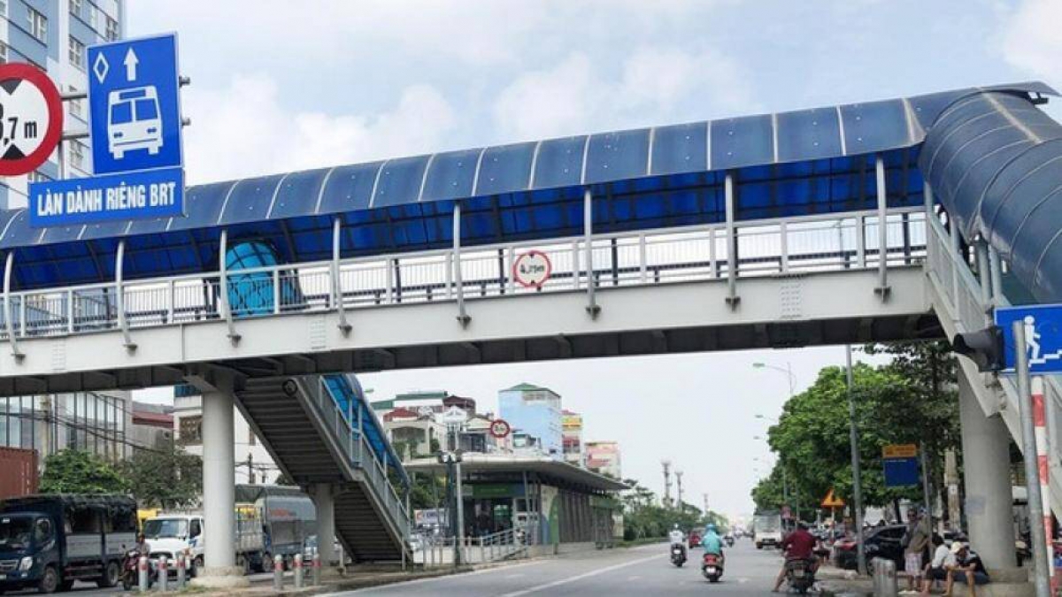 Công trình cầu vượt ở Hà Nội.