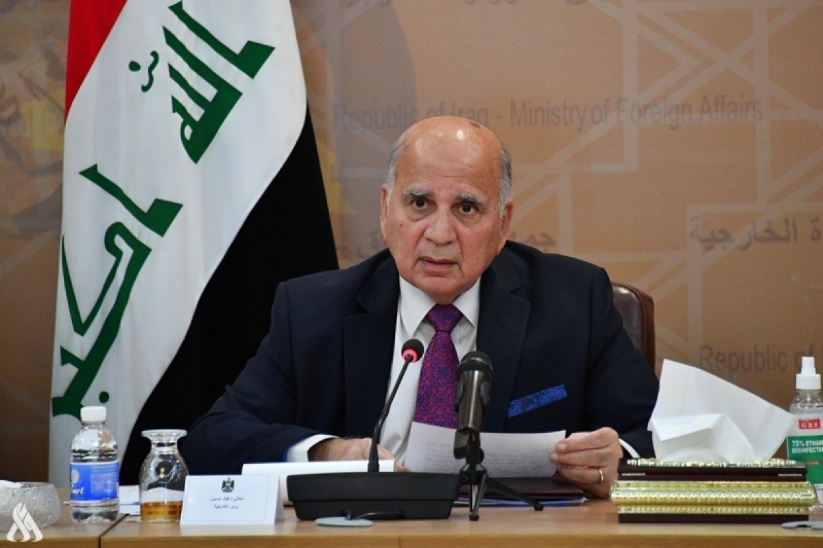 Bộ trưởng Ngoại giao Iraq Fouad Hussein.- Ảnh: INA