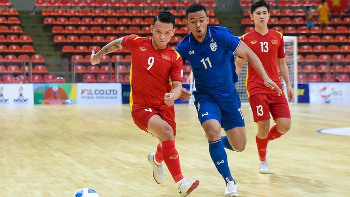 ĐT Futsal Việt Nam sẽ tranh vé dự VCK Futsal châu Á 2022 với Myanmar sau khi thua Thái Lan. (Ảnh: FAT).