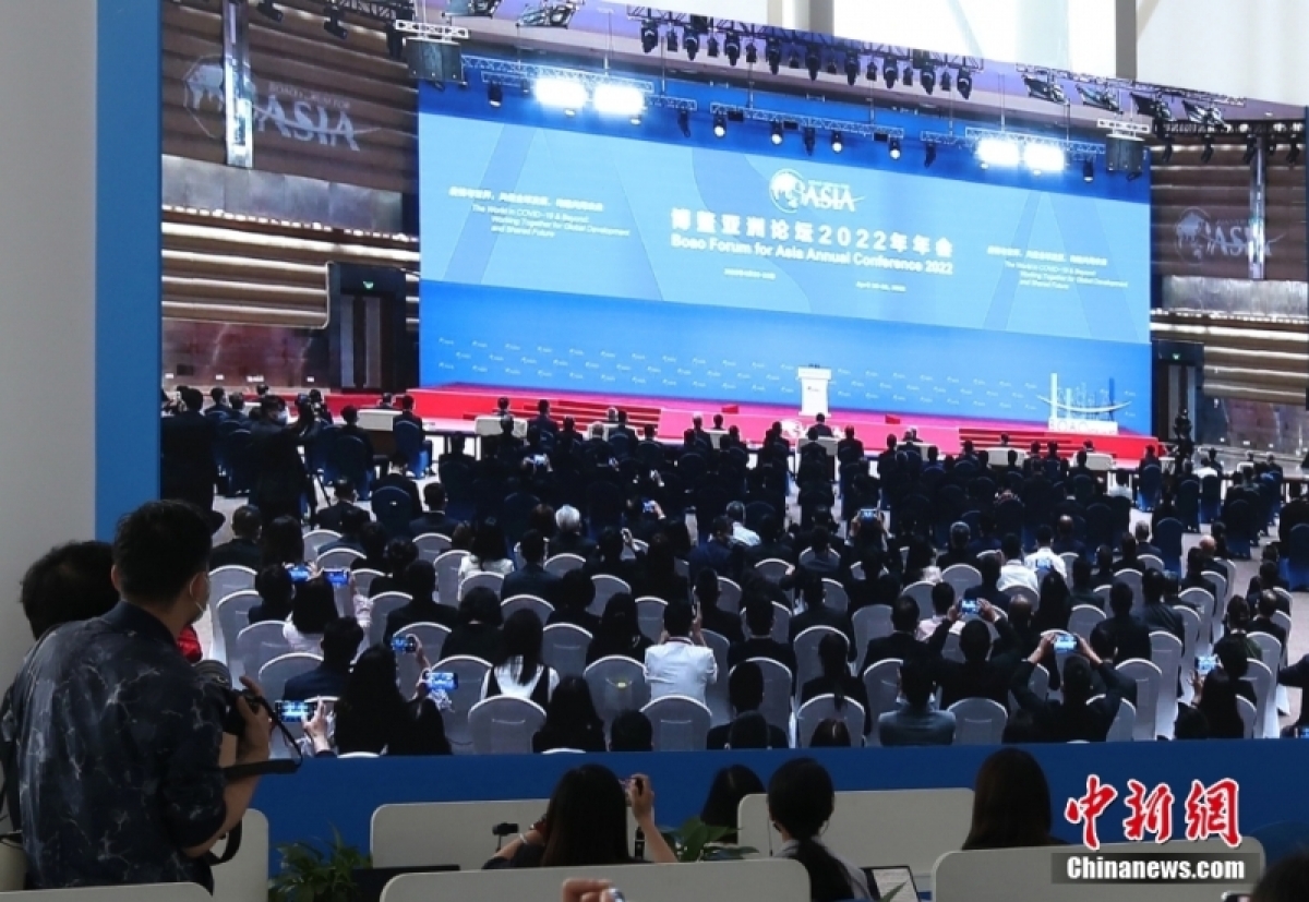 Hội nghị thường niên Diễn đàn châu Á Bác Ngao 2022 khai mạc tại Hải Nam, Trung Quốc. Ảnh: Chinanews.