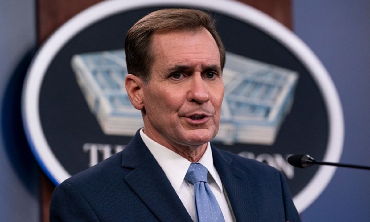 Thư ký báo chí của Bộ Quốc phòng Mỹ John Kirby. Ảnh: Reuters