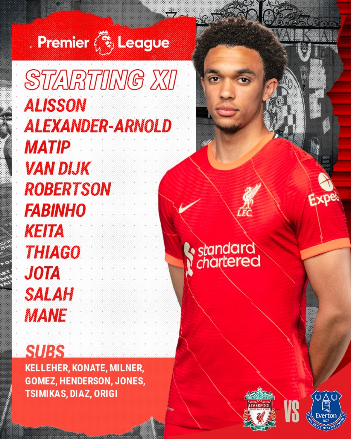 Đội hình xuất phát của Liverpool. (Ảnh: LFC)