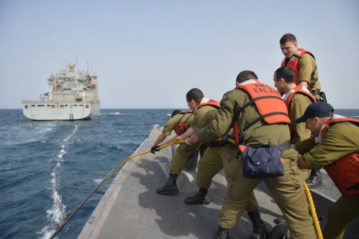 Mỹ và Israel tập trận hải quân quy mô lớn. Ảnh: I24news.