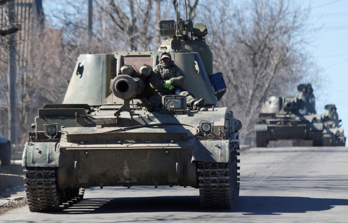 Lực lượng thân Nga tại Cộng hòa nhân dân tự xưng Donetsk ở miền Đông Ukraine. Ảnh: Reuters
