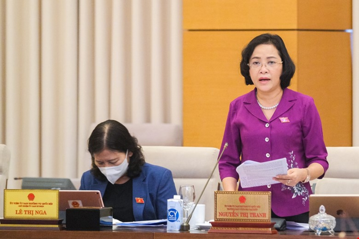 Trưởng Ban Công tác đại biểu Nguyễn Thị Thanh. Ảnh: Quốc hội