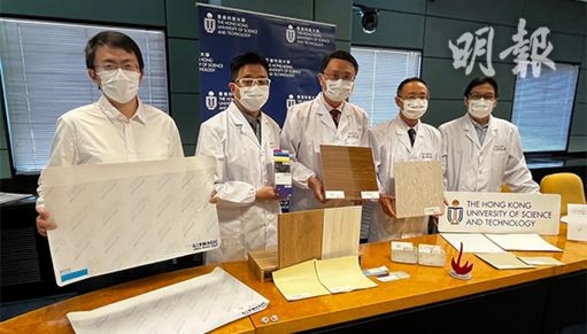 Nhóm nghiên cứu của HKUST và thành quả nghiên cứu mới. Ảnh: Ming Pao