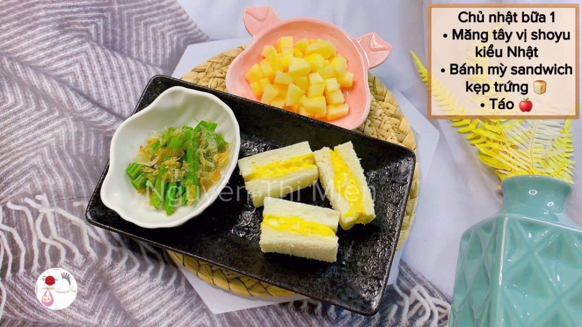 Một số bữa ăn dặm kiểu Nhật.