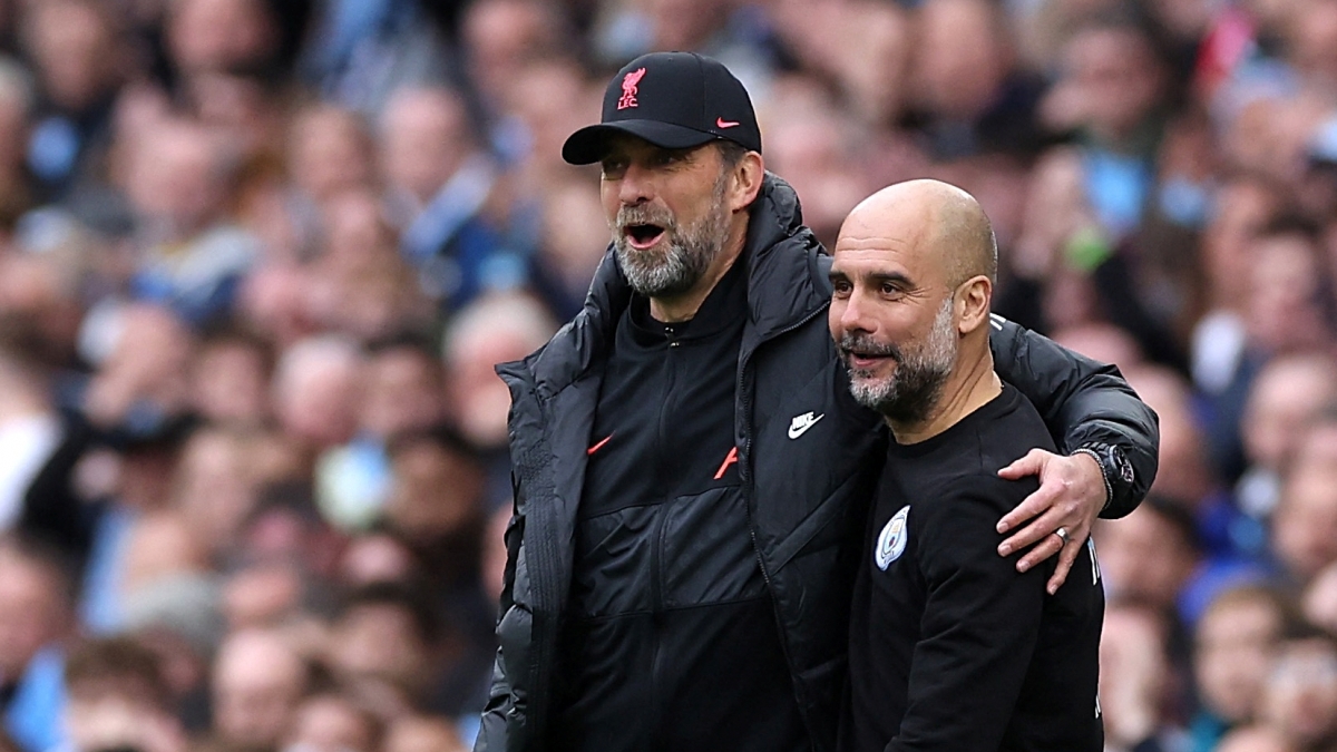 HLV Pep Guardiola khen ngợi người đồng nghiệp Klopp (Ảnh: Reuters).
