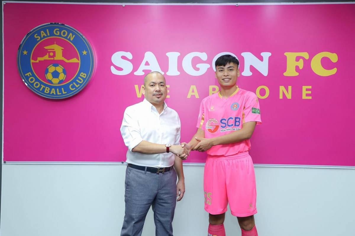 Nguyễn Ngọc Hậu trở thành cầu thủ thứ 5 của Sài Gòn FC sang Nhật Bản thi đấu. (Ảnh: Sài Gòn FC)
