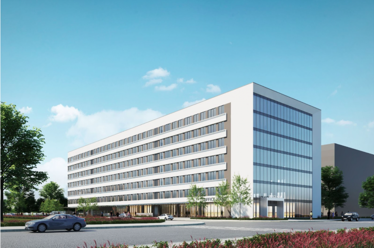 Hình ảnh tổng quan toà nhà OfficeHaus toạ lạc tại quận Tân Phú
