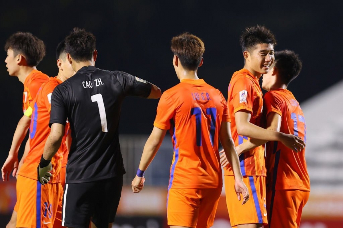 Niềm vui của các cầu thủ Shandong Taishan sau trận hòa Lion City. (Ảnh: Getty).