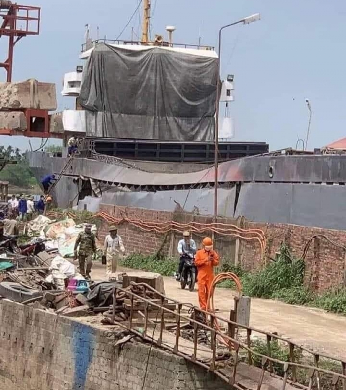 Hiện trường vụ việc.