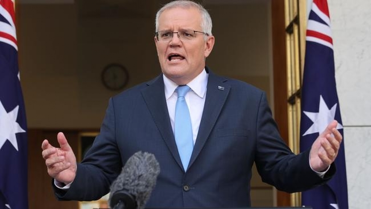 Thủ tướng Australia Morrison. Ảnh: Ramage.