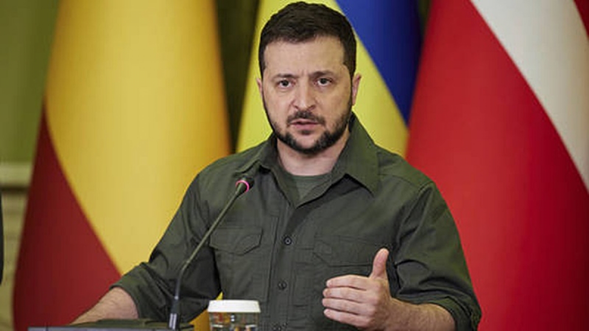 Tổng thống Zelensky. Ảnh: Văn phòng tổng thống Ukraine.