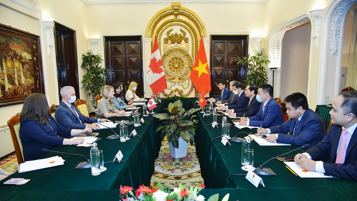 Toàn cảnh cuộc hội đàm.