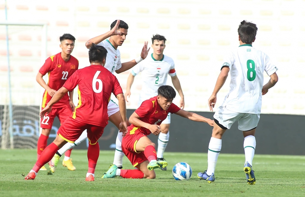 Hàng công U23 Việt Nam đã chơi kém ấn tượng ở Dubai Cup 2022. (Ảnh: IFA)