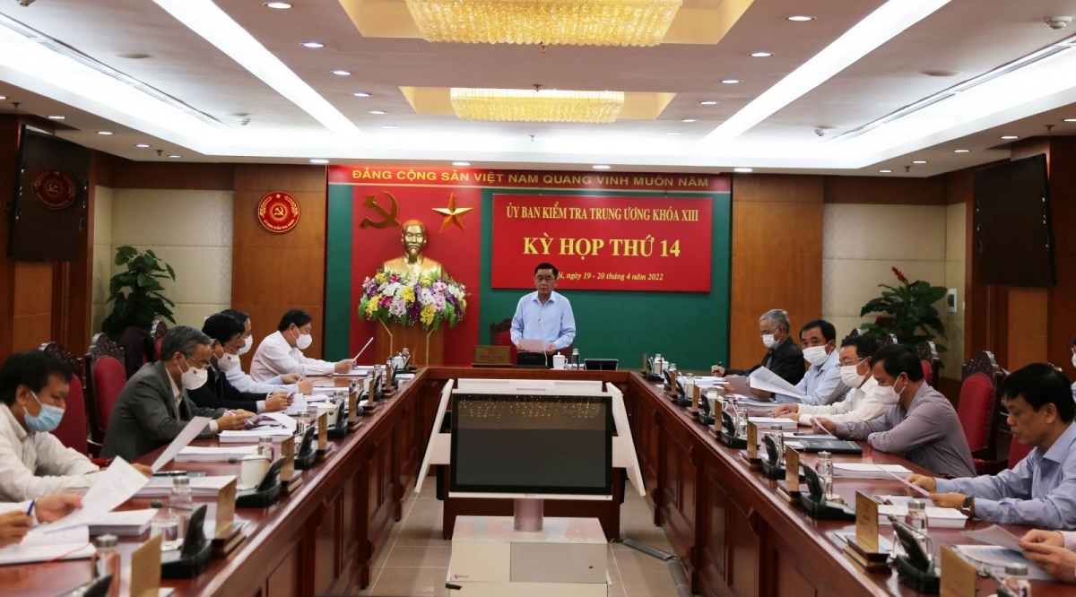 Kỳ họp thứ 14 của Ủy ban Kiểm tra Trung ương từ ngày 19-20/4.