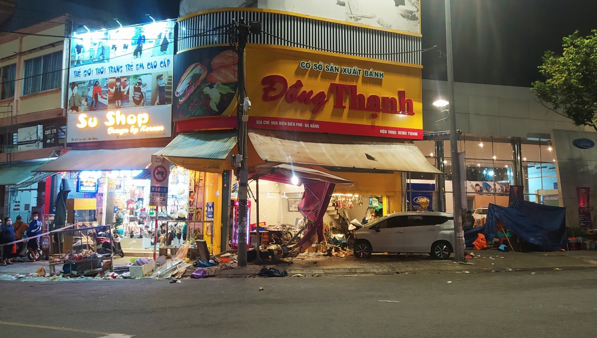 Hiện trường vụ tai nạn.