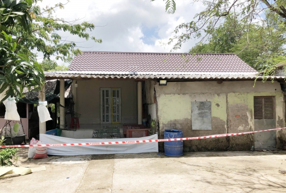 Ngôi nhà nơi xảy ra vụ thảm án.