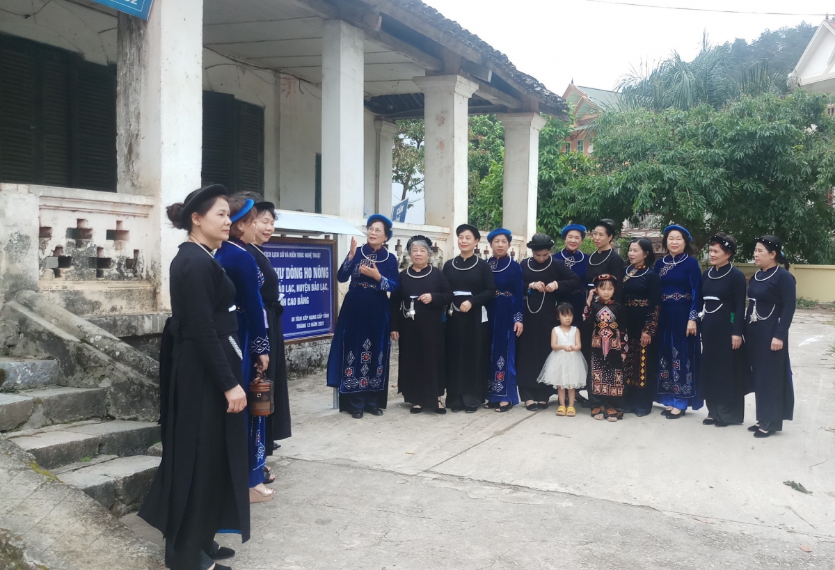 Dinh thự dòng họ Nông cũng là nơi sinh hoạt văn hóa tín ngưỡng của người dân. Nguồn: UBND huyện Bảo Lạc