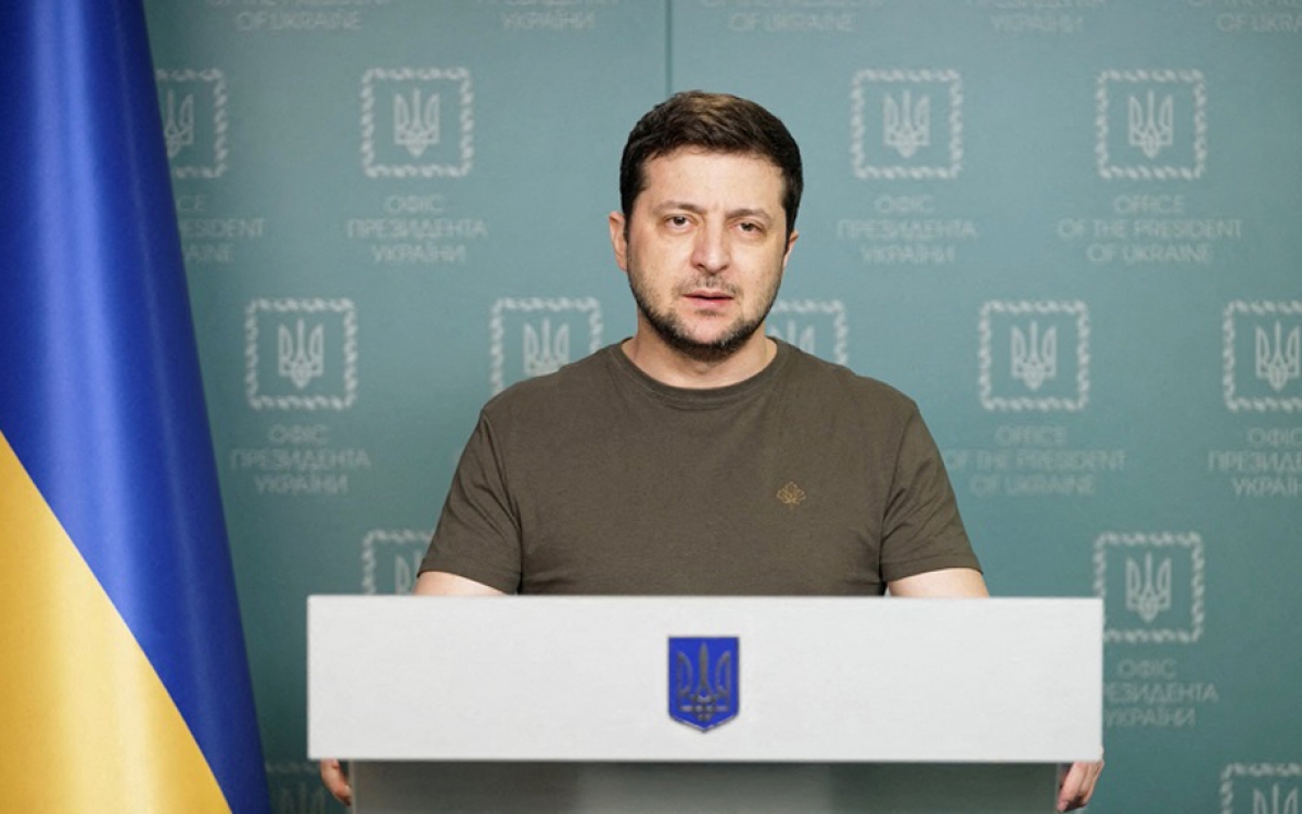 Tổng thống Ukraine Volodymyr Zelensky. Ảnh: Reuters