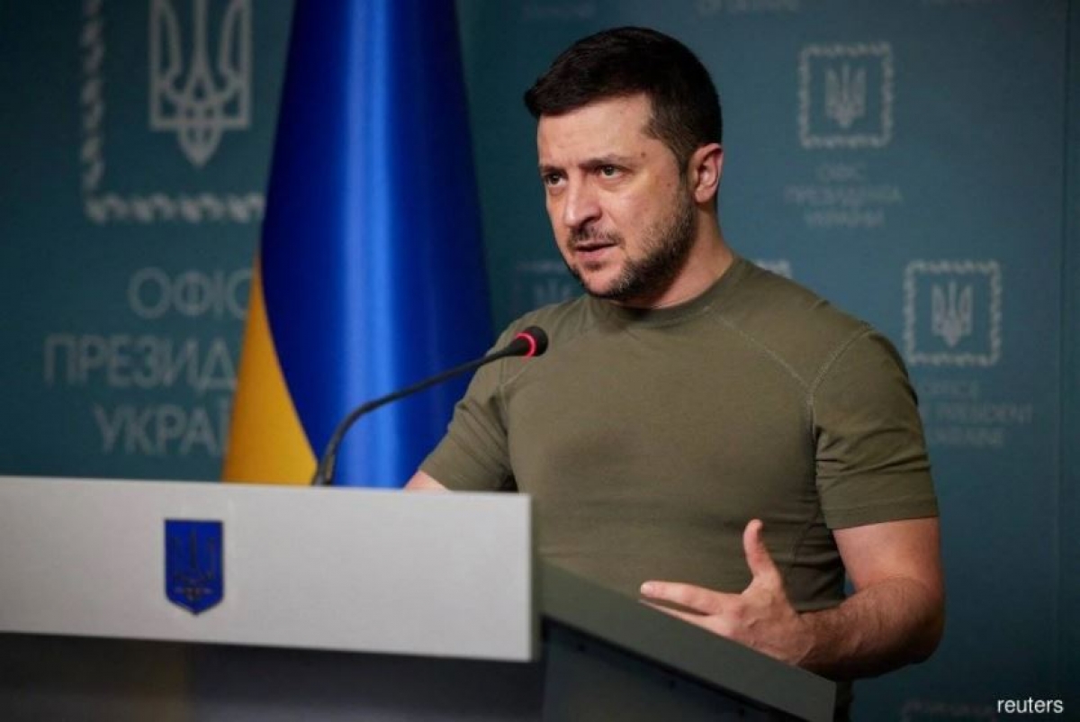 Tổng thống Ukraine Volodymyr Zelensky. Ảnh: Reuters