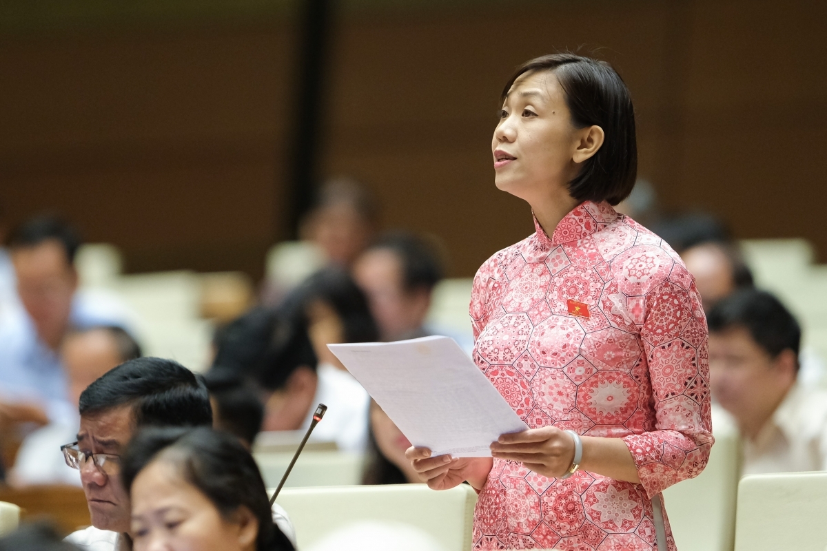 Đại biểu Trịnh Thị Tú Anh, đoàn Lâm Đồng.