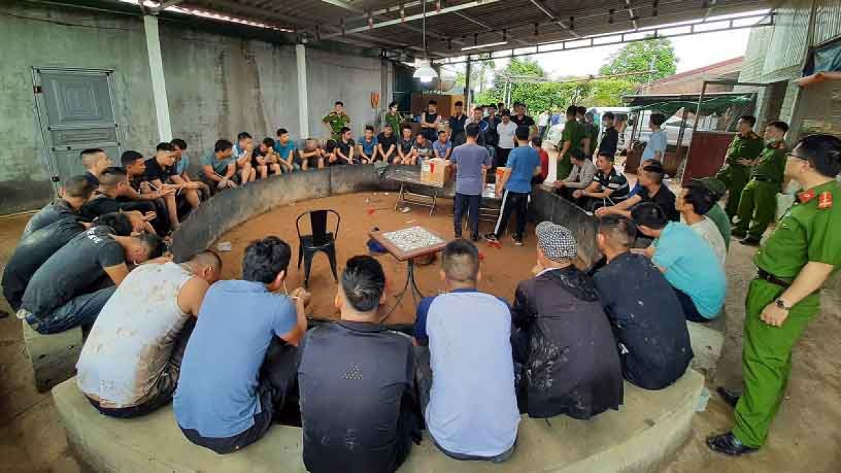 Nhóm đối tượng đánh bạc bằng hình thức 