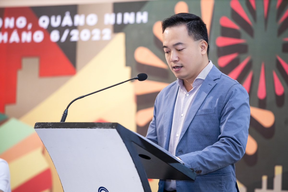 Ông Nguyễn Chí Thanh, Trưởng Ban tổ chức sự kiện phát biểu.