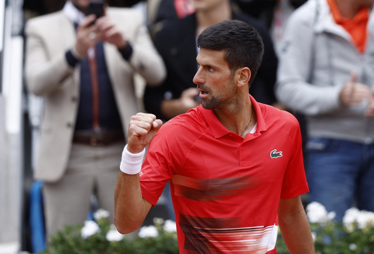 Djokovic đối đầu Nadal ở tứ kết đơn nam Roland Garros 2022. (Ảnh: Reuters).