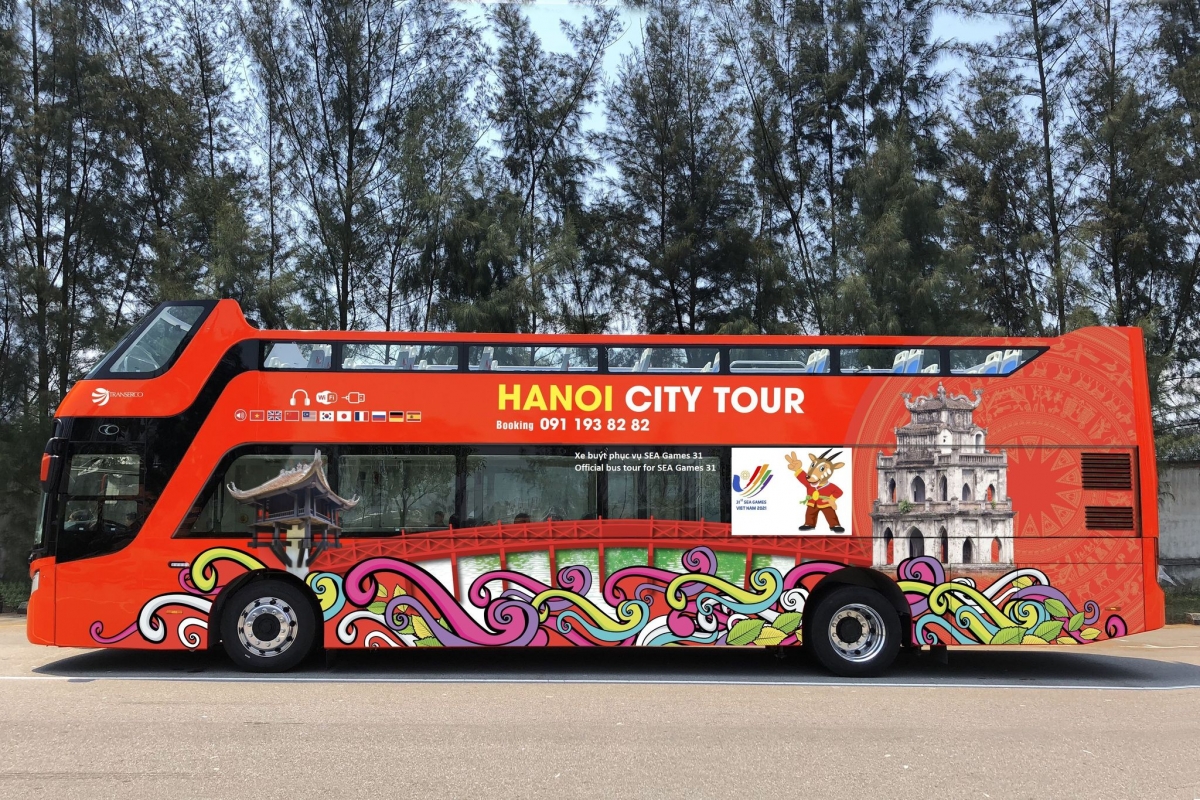 Các thành viên tham gia SEA Games 31 (bao gồm quan khách, các đoàn đại biểu, các vận động viên, huấn luyện viên, các phóng viên báo chí quốc tế và Việt Nam) sẽ được trải nghiệm miễn phí dịch vụ xe buýt 2 tầng du lịch “Hanoi City tour” trong tháng 5/2022.