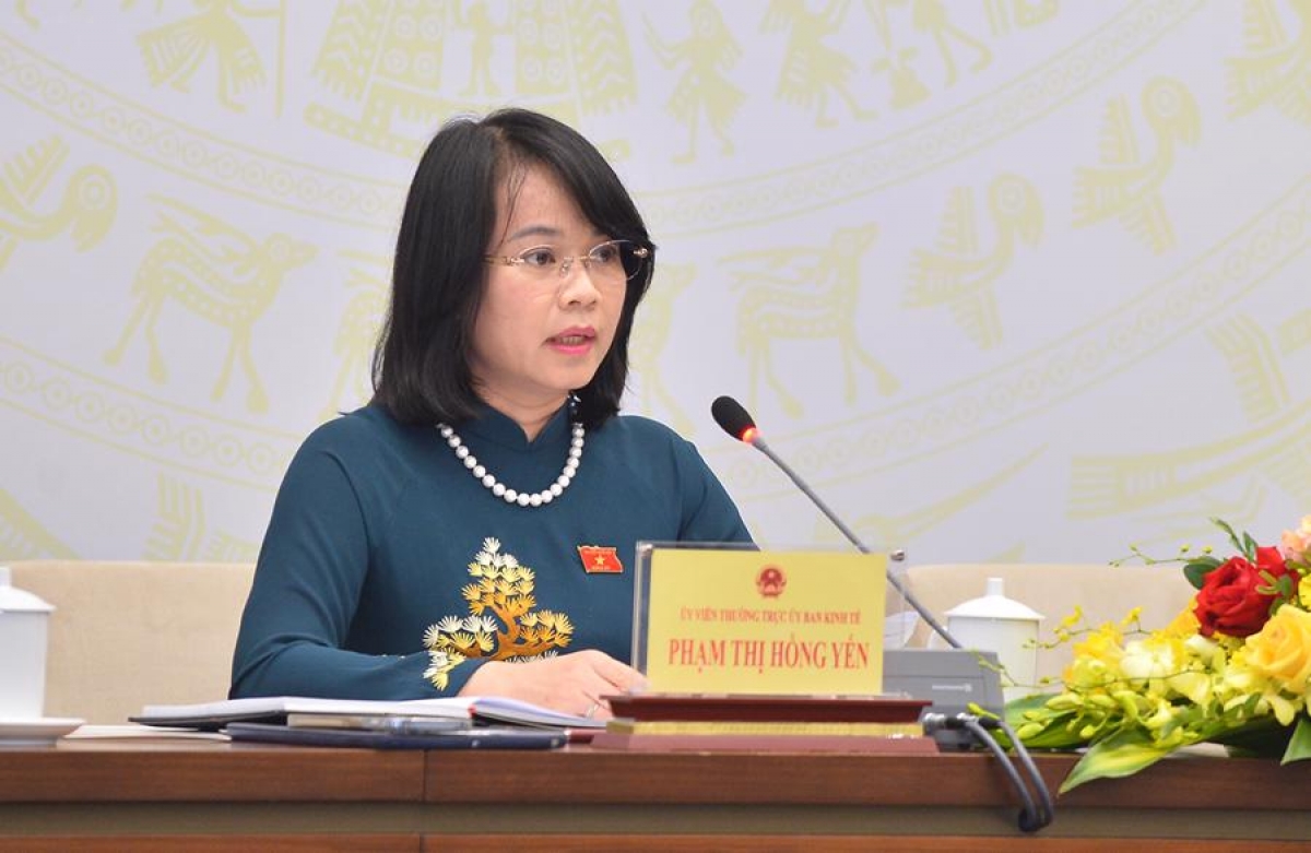 Đại biểu Phạm Thị Hồng Yến, đoàn đại biểu quốc hội tỉnh Bình Thuận.