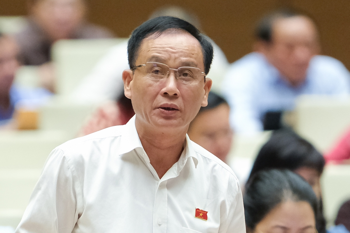 Đại biểu Vũ Xuân Hùng đoàn Thanh Hóa.